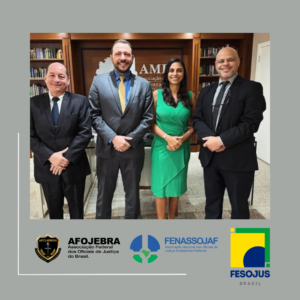 Leia mais sobre o artigo Fesojus-BR, Fenassojaf e Afojebra se reúnem  com secretário-Geral da AMB